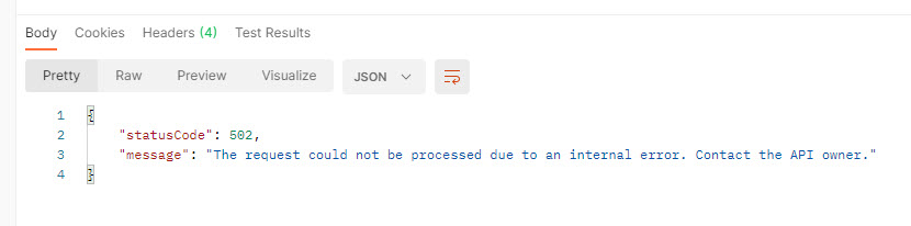 Status 502 if an unspecified header is returned